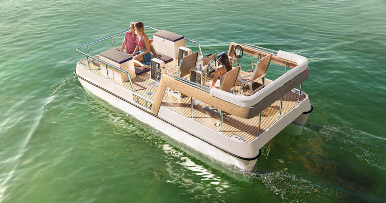 Paddle boat design 3D visualization - Serenity550 Fitness Silent Boats