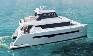 3D Yacht Design Visualization Catamaran