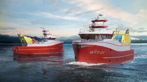 Werft Shipbuilding 3D trawler visualization