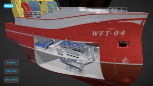 Marine vessel ship 3D model viewer interactive