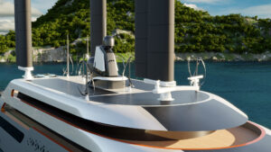 Sustainable yacht rendering