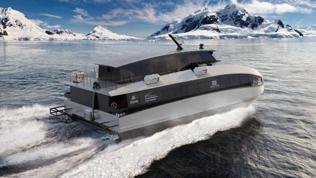 3D marine visualization of the sustainable fast ferry